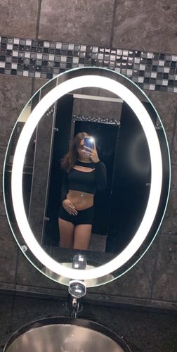 Customer photo review of Cut Out Cropped Long Sleeve - Black