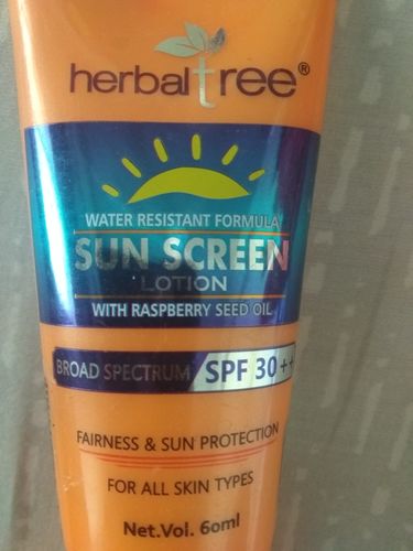 Customer photo review of Herbal Tree Sunscreen Lotion with Raspberry Seed Oil - SPF-30