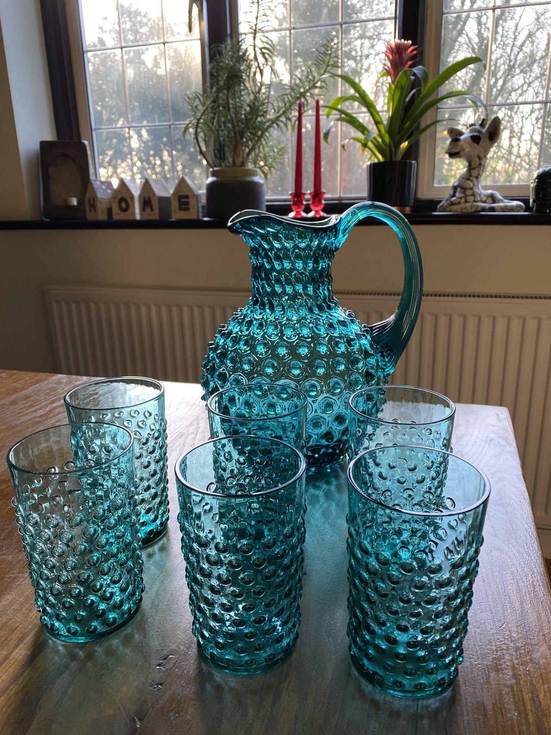 Customer photo review of Aquamarine Hobnail Jug