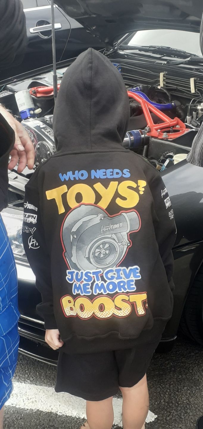 Customer photo review of Kids More Boost Hoodie