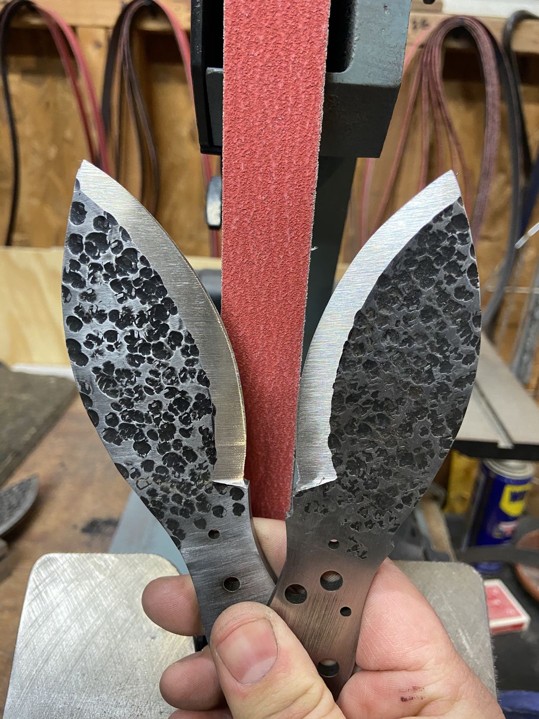 Customer photo review of 1" x 42" Sanding Belts for Stock Removal