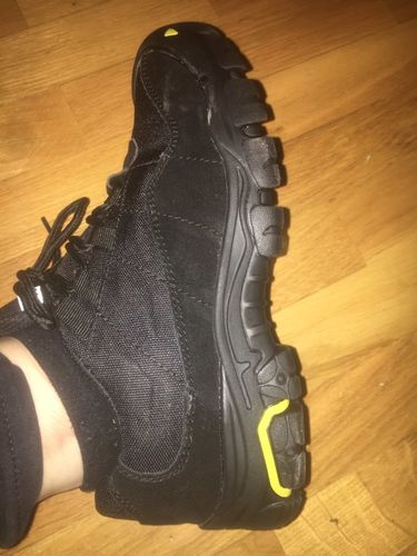 Customer photo review of Cow Suede Leather Outdoor Sneakers