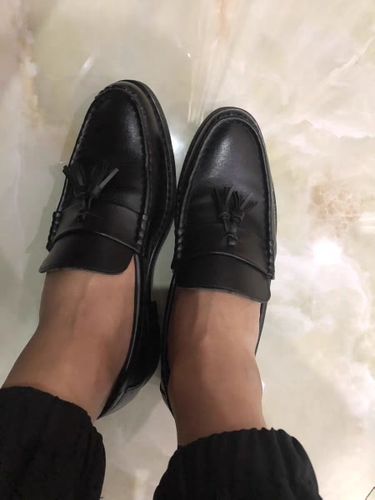 Customer photo review of Handmade Brogue Style Leather Oxfords