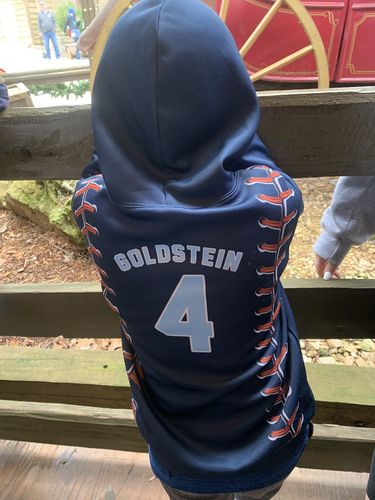 Customer photo review of Personalized Grand Slam Pullover