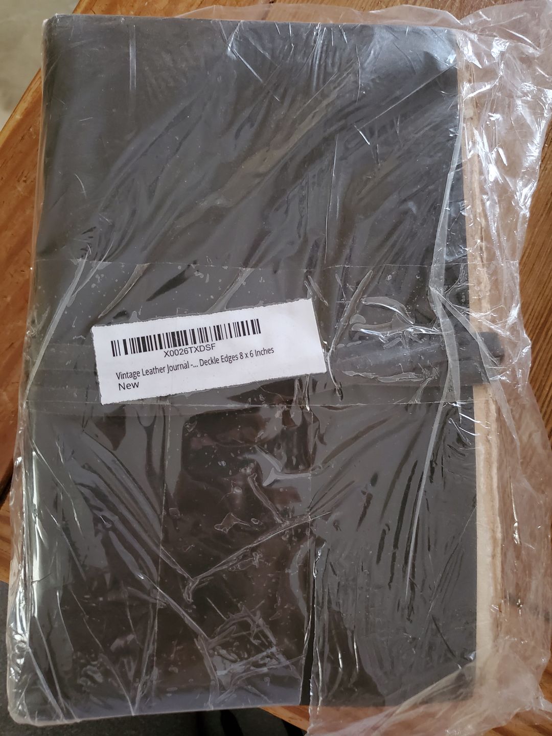 Customer photo review of Vintage Leather Journal – Handmade Notebook