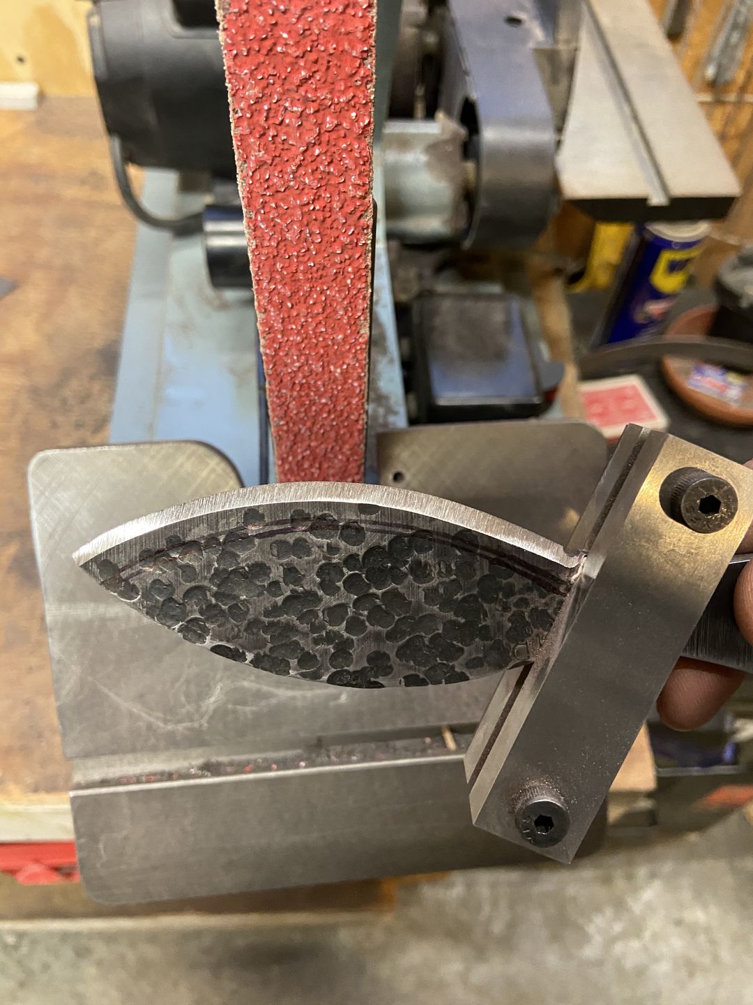 Customer photo review of 1" x 42" Sanding Belts for Stock Removal