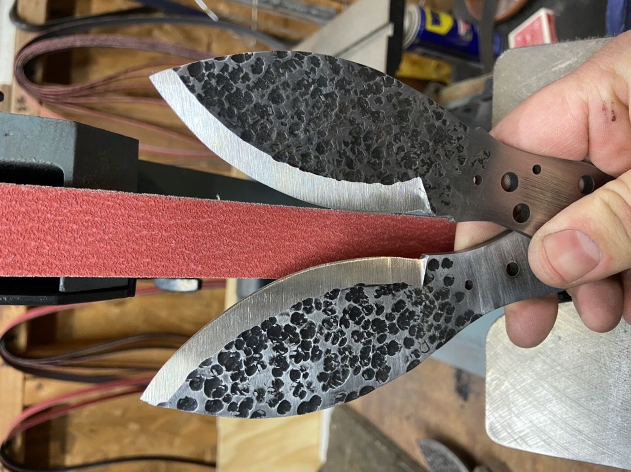 Customer photo review of 1" x 42" Sanding Belts for Stock Removal