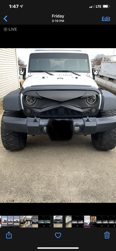 Customer photo review of Hawke Grille - Matte Black (07-18 Jeep Wrangler JK)