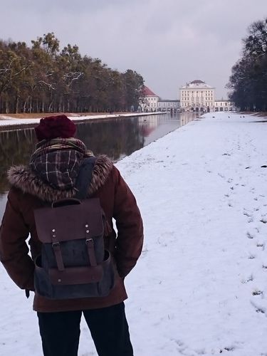 Customer photo review of Leder Rucksack - vegan