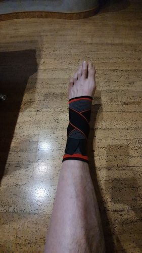 Customer photo review of Ankle Support Elastic Nylon Strap Brace Fitness Heel Ankle Protector