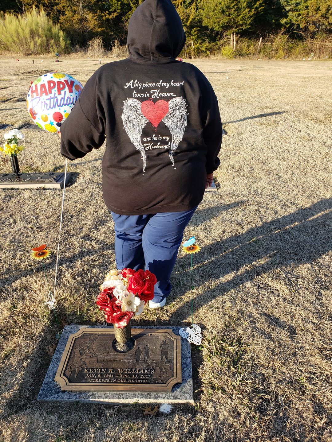 Customer photo review of Husband - A Big Piece of my Heart Hoodie