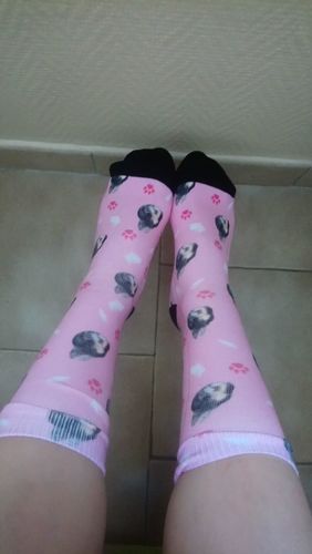 Customer photo review of Chaussettes Personnalisées Animal