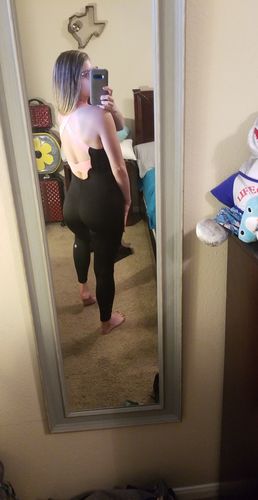 Customer photo review of 'Be You' Elastic Back Jumpsuit