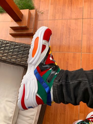 Customer photo review of Fashion Color Breathable Mesh Sneakers