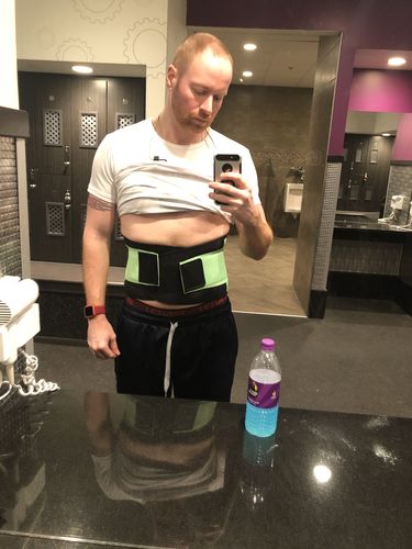 Customer photo review of Men's Hot Power Waist Shaper Belt