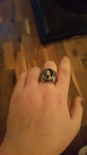 Customer photo review of PRAYER HANDS RING