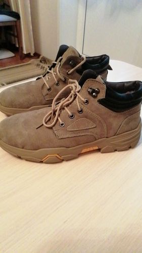 Customer photo review of Solid Color Warm Plush Snow Boots