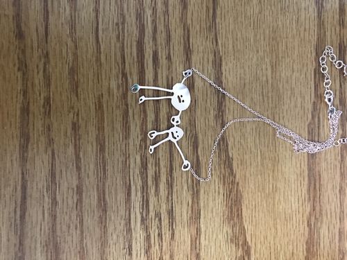 Customer photo review of CUSTOMIZED CHILD’S FIRST DRAWING NECKLESS