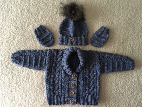 Customer photo review of Baby Mystery Knitting Box