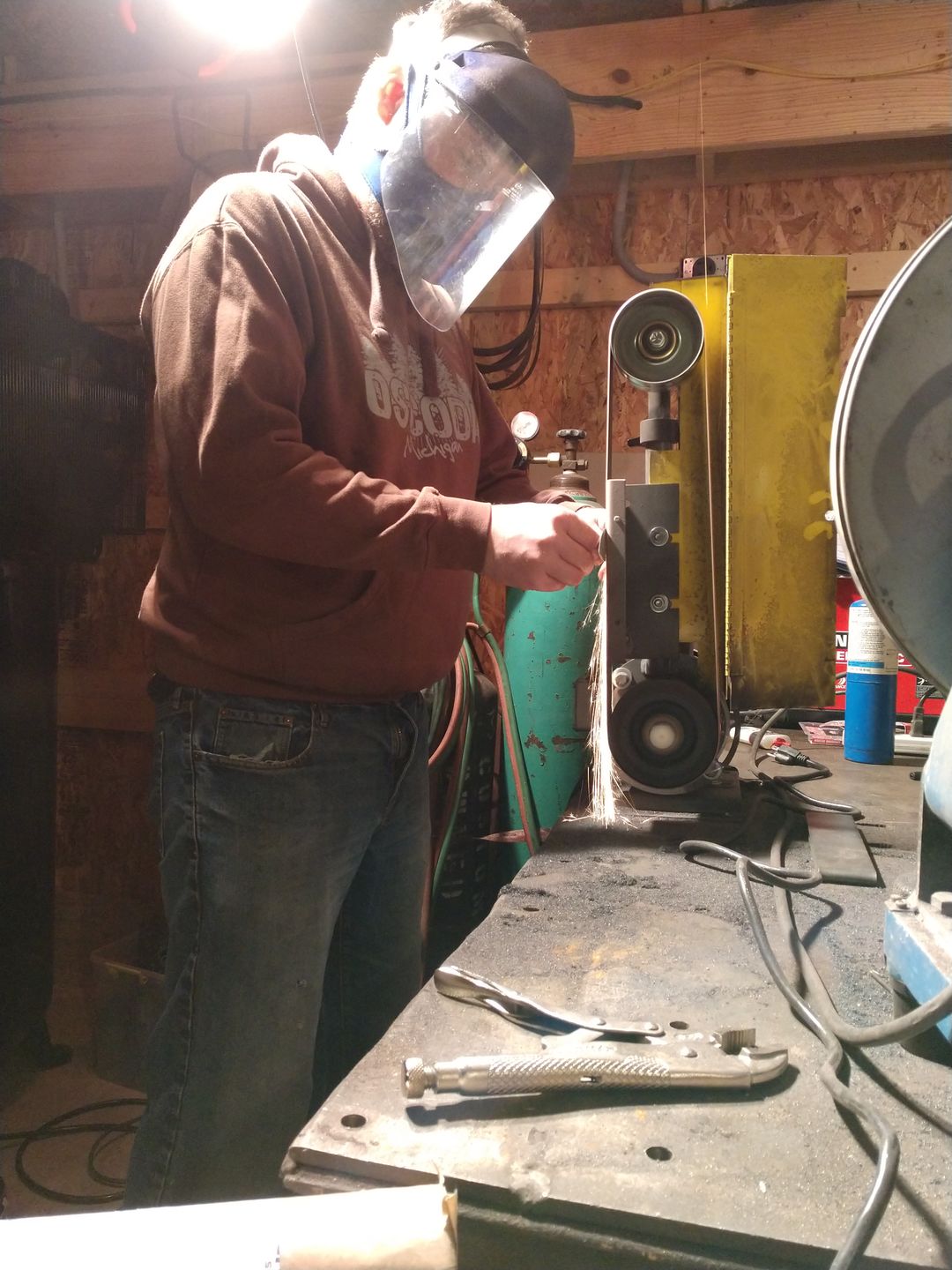 Customer photo review of 2" x 48" Sanding Belts for Stock Removal