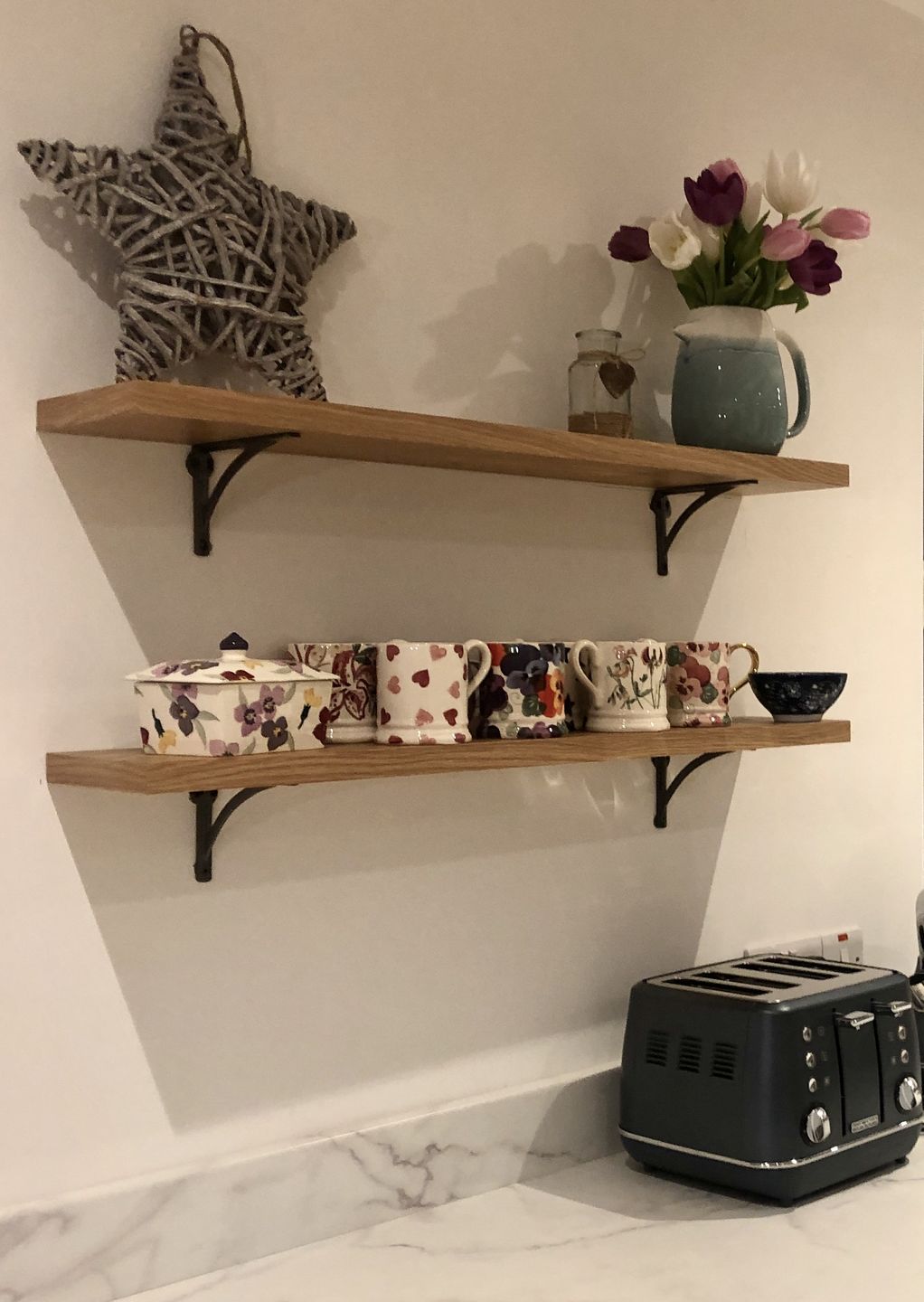 Customer photo review of 6 Inch Ironbridge Cast Iron Shelf Bracket