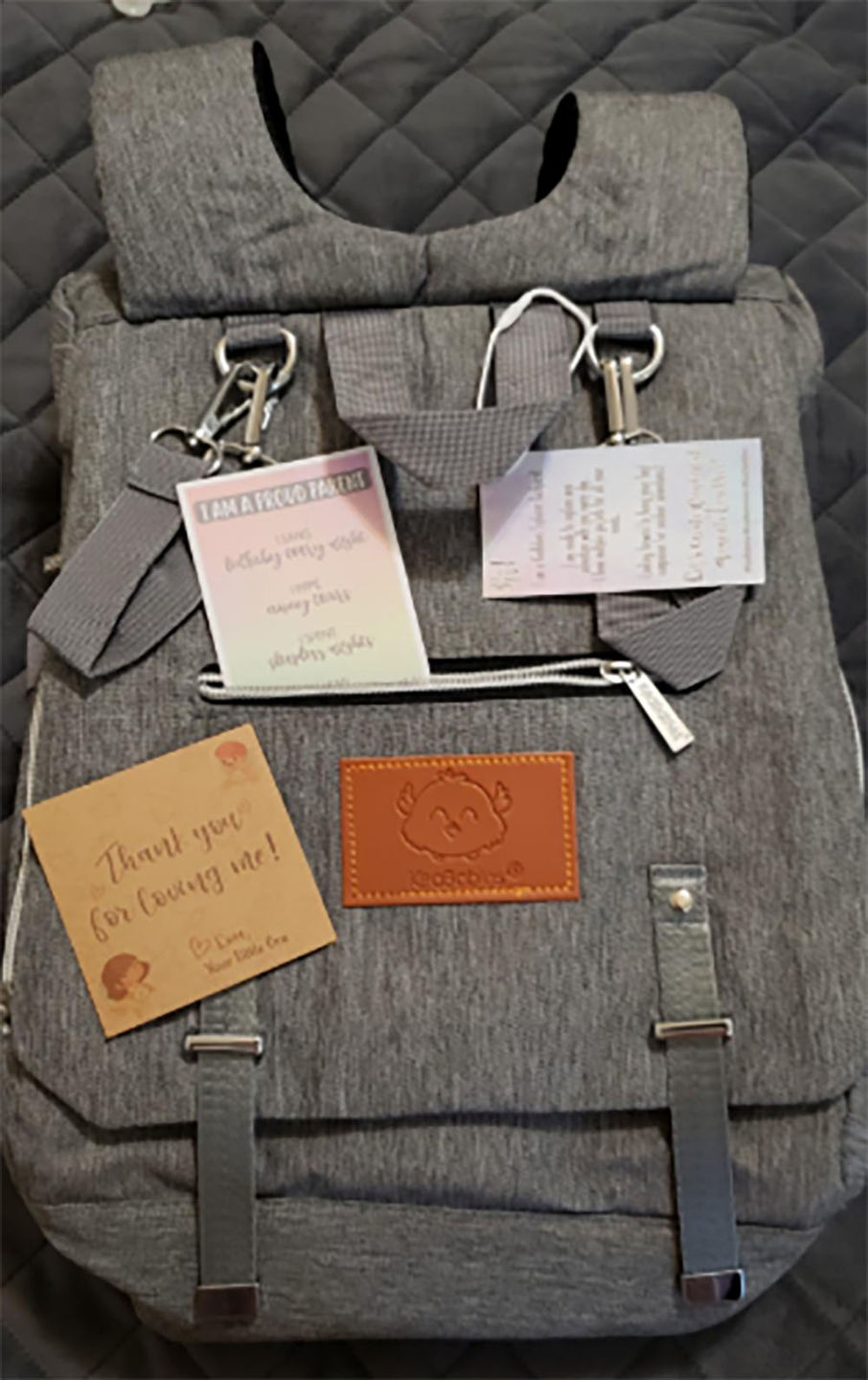 Customer photo review of Explorer Diaper Backpack (40% Off NOW!)