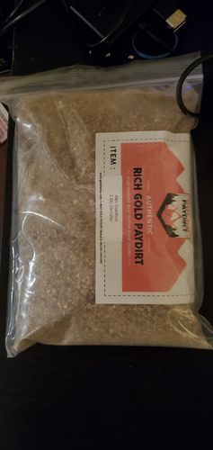 Customer photo review of *New* MAMMOTH 'TROY OUNCE NUGGET HUNT' Gold Paydirt - Gold Paydirt Concentrate