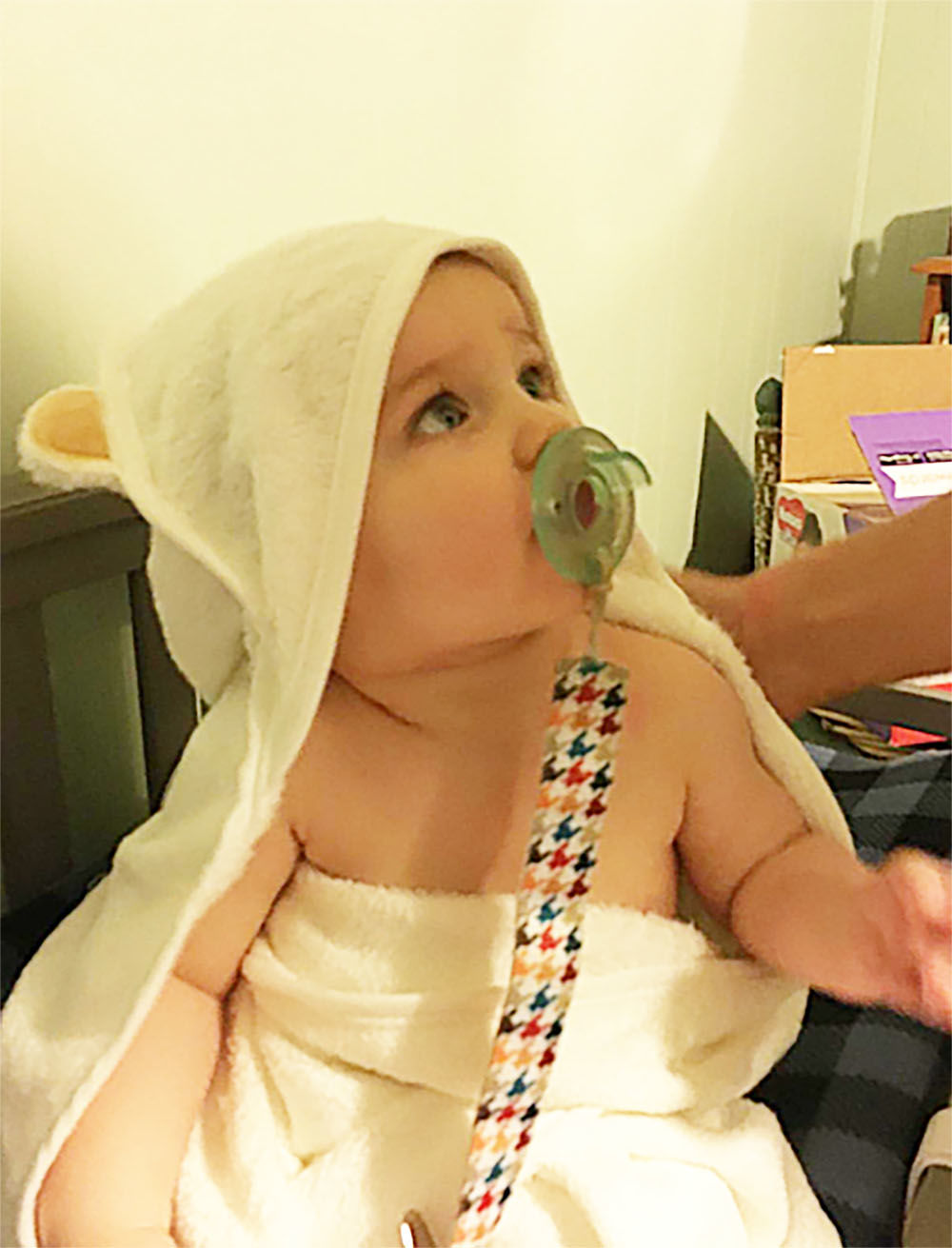 Customer photo review of Baby Hooded Towel