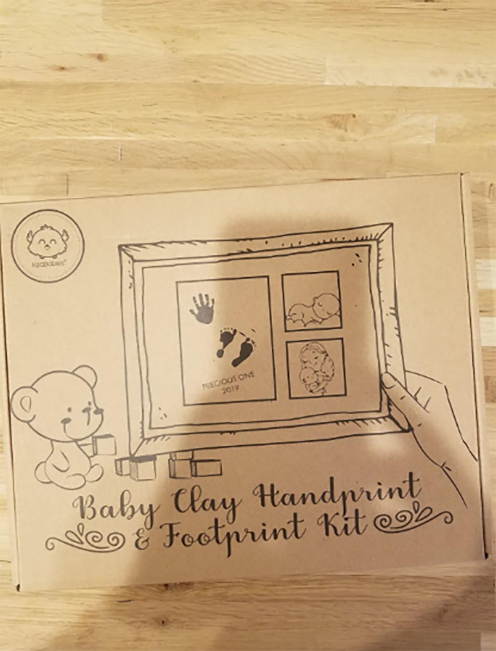 Customer photo review of Baby Handprint Footprint Keepsake Kit