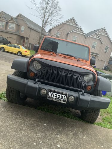 Customer photo review of Shark Grille - Matte Black (07-18 Wrangler JK )