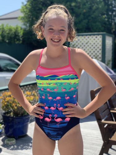 Customer photo review of Flamingo Flood Funkita Women's Single Strap One Piece