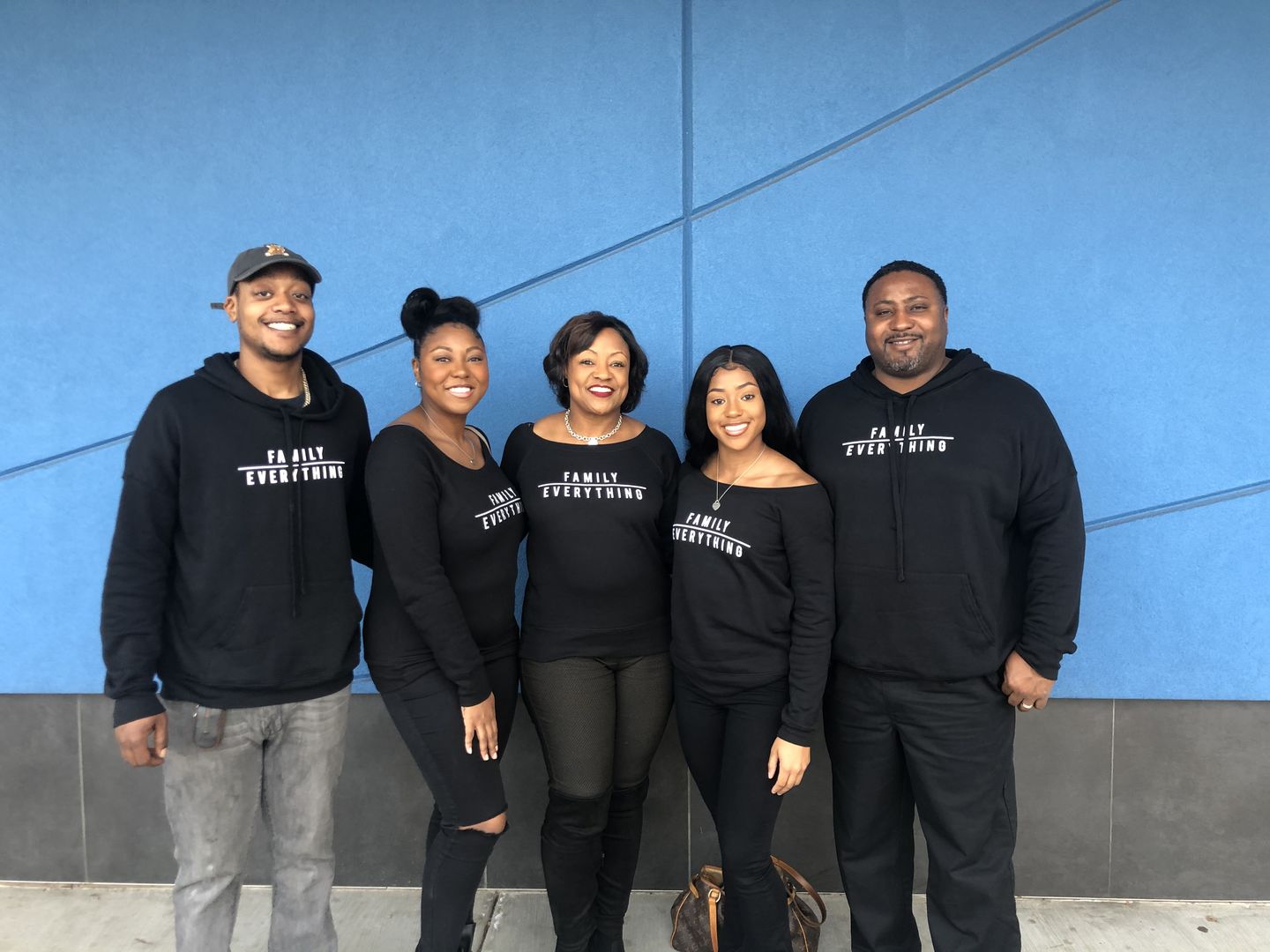 Customer photo review of Family over everything - Unisex Hoodie (FINAL SALE)