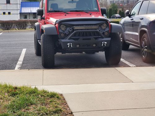 Customer photo review of Shark Grille - Matte Black (07-18 Wrangler JK )