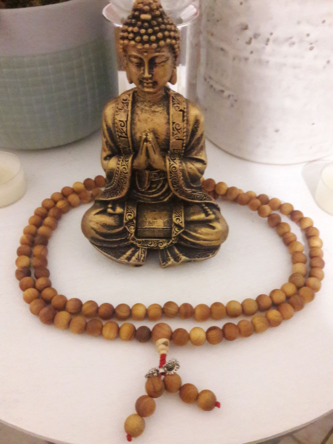 Customer photo review of Bracelet Tibétain | Cornalines Rouges | 10mm