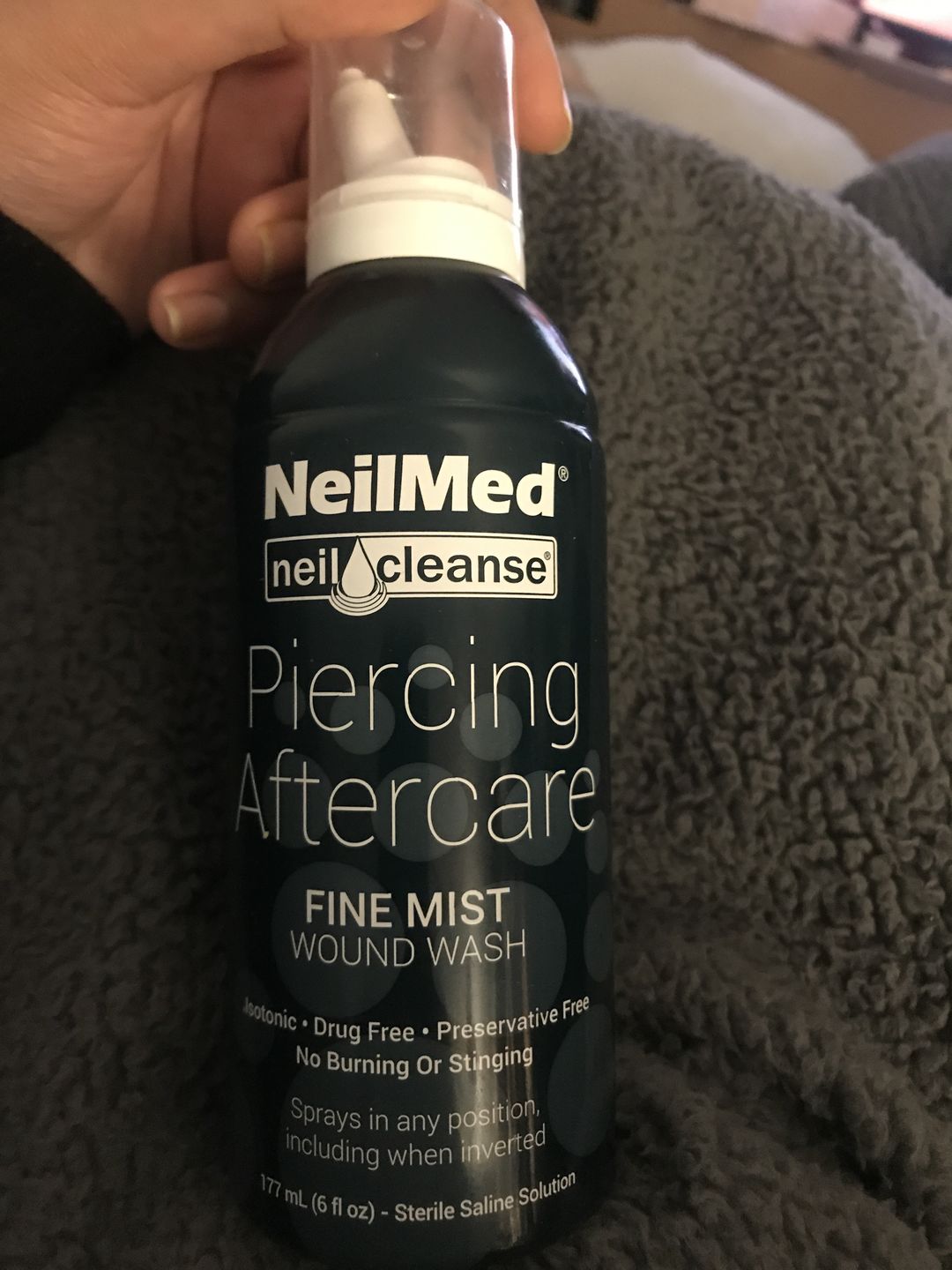 Customer photo review of NeilMed Sterile Saline Piercing Aftercare