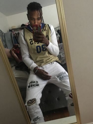 Customer photo review of Multi Style Backin Skinny Fit Denim White Wash (M4666D)