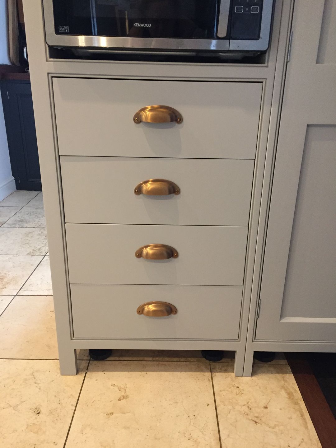 Customer photo review of Classic Old English Brass Cupboard Handles