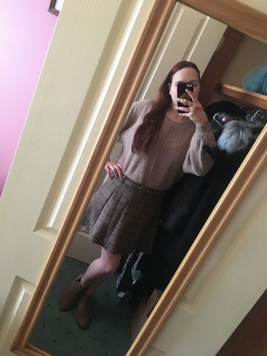 Customer photo review of "PATTY" SHIRT AND SKIRT SET