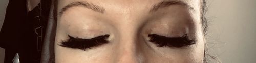 Customer photo review of Ruby Magnetic Eyelashes and Eyeliner Kit