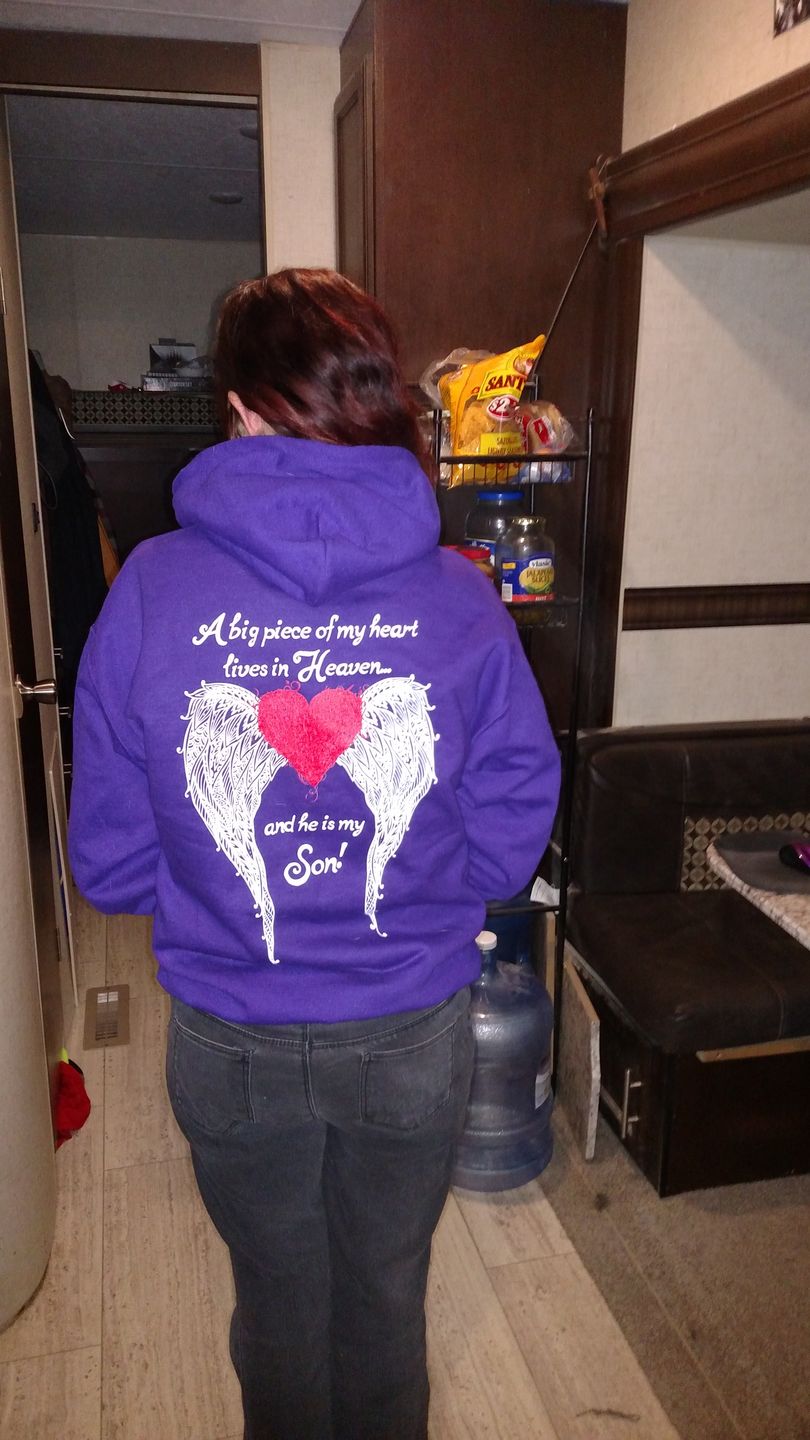 Customer photo review of Son - A Big Piece of my Heart Hoodie