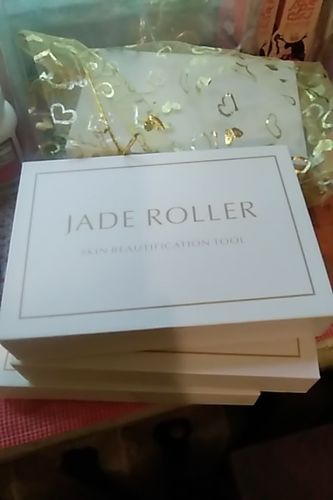 Customer photo review of Jade / Rosenquarz Beauty Roller