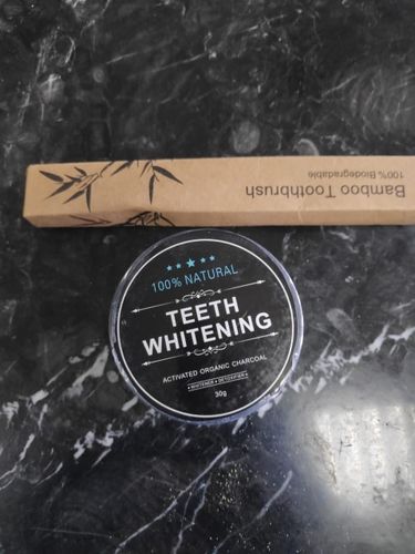 Customer photo review of Kokos Aktivkohle Weiße Zähne