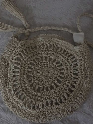 Customer photo review of Mandala Rattan Woven Handbag