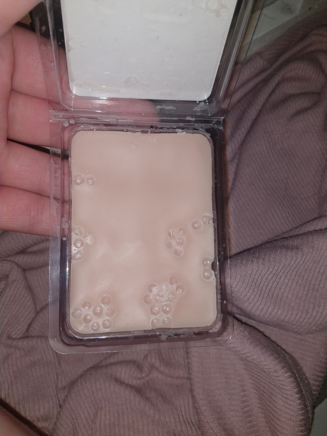 Customer photo review of Morning Wood Wax Melts