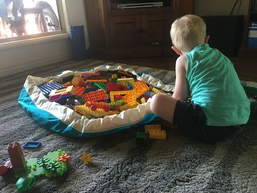 Customer photo review of Super Toy Storage Bag - Teal