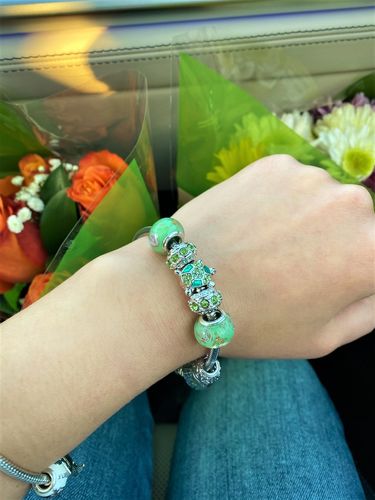 Customer photo review of Handmade Sea Turtles Bracelet