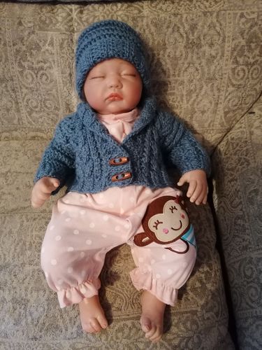 Customer photo review of Baby Mystery Knitting Box