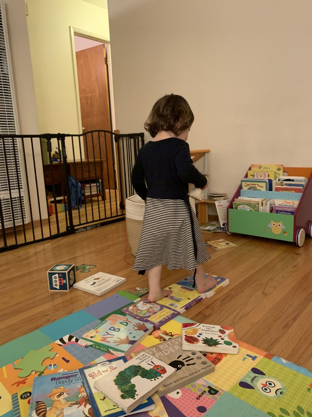Customer photo review of Navy Little Twirler Dress