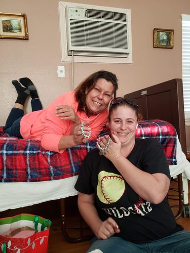 Customer photo review of Mother Daughter Eternal Love Bracelets