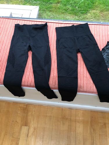 Customer photo review of Women Yoga Fitness Leggings Pants Compression Running Sportswear
